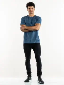 Tshirt-ronda-blue-melee-chaud-devant